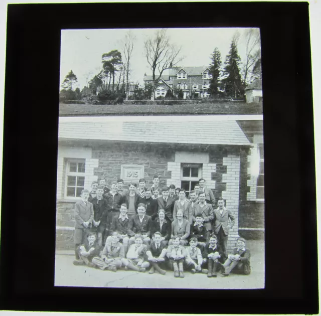 Glass Magic Lantern Slide THE CLASS OF 1915 UNKNOWN SCHOOL  POSSIBLY MANCHESTER