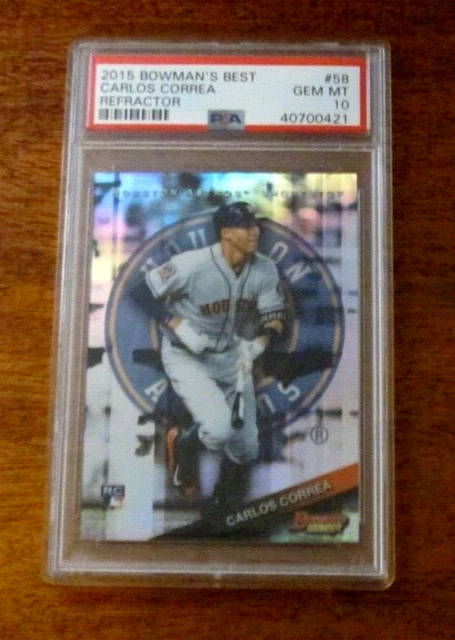 2015 BOWMAN BEST REFRACTOR CARLOS CORREA RC Rookie Baseball Card