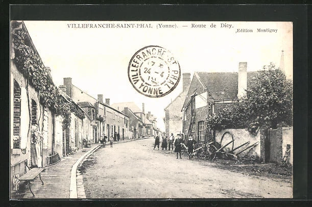 CPA Villefranche-Saint-Phal, Route de Dicy