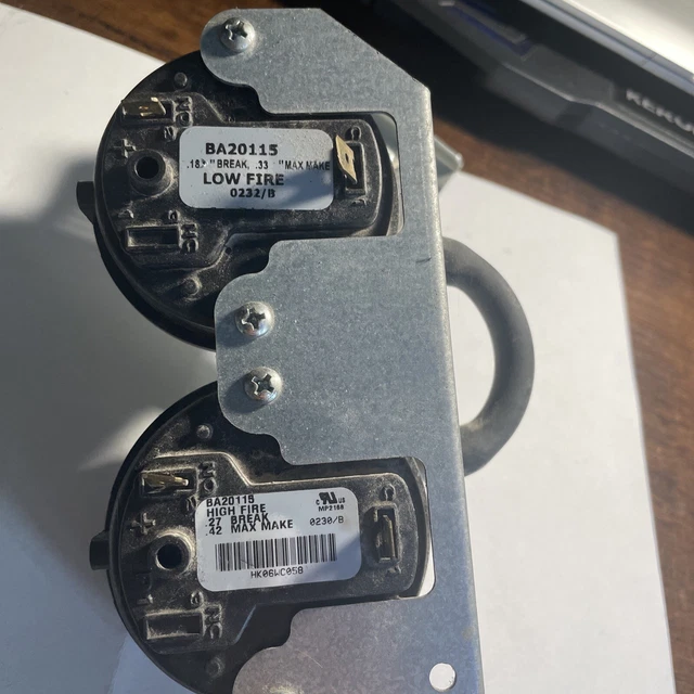 FURNACE PRESSURE SWITCH Honeywell Ba20115 35.00 PicClick