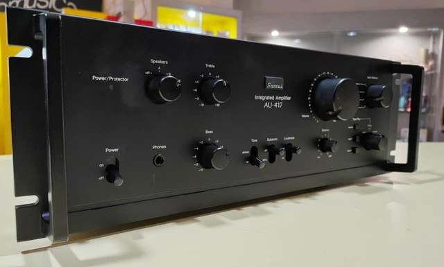 Fasizi LP-V3S Amplificatore di potenza stereo Hi-Fi 2 Ch 25WR.M.S Altoparlante con ingresso audio da 3,5 mm Presa MP3 da 3,5 mm con alimentatore 5A per computer MP3 ecc. -Nero