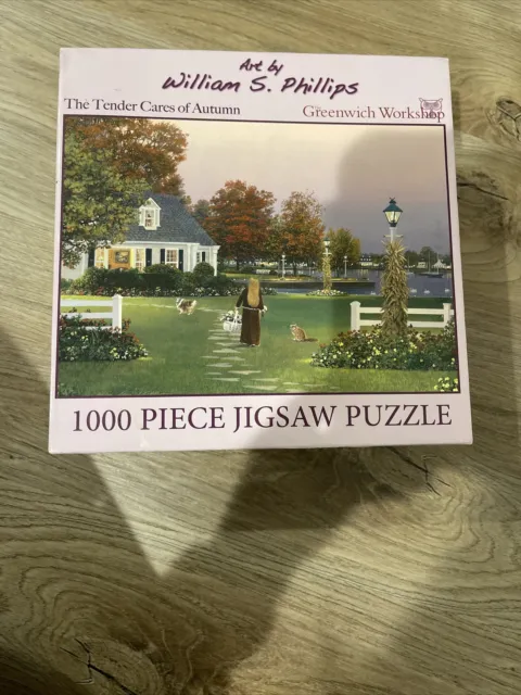 Greenwich Workshop "Tender Cares of Autumn" William S Phillips 1000 Pc. Puzzle
