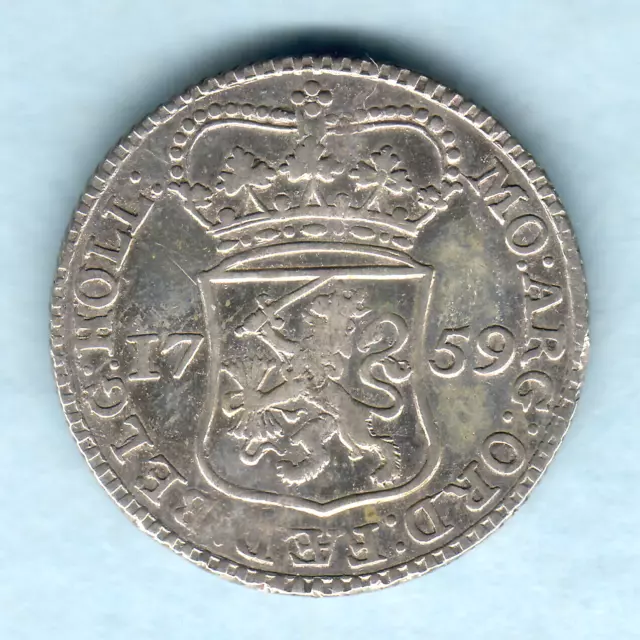 Netherlands - Holland.  1759 1/4 Gulden..  VF
