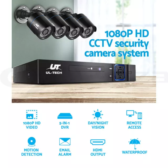 UL-tech CCTV Camera Home Security System 8CH DVR 1080P HD with 1TB Hard Drive 3