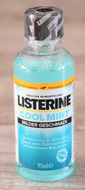 LISTERINE COOL MINT  Mundspülung Probiergröße 95ml  -Neu