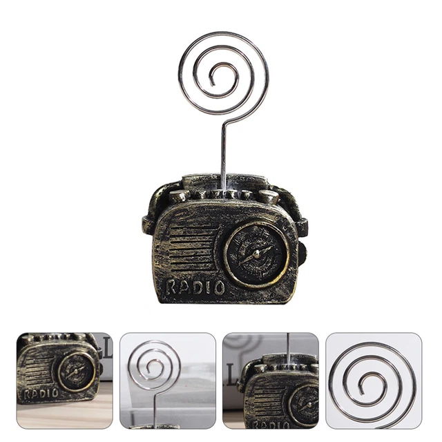 Portafoto A Forma Di Albero Con 8 Clip In Acciaio Inossidabile, Rosa, 25,8 Cm - Espositore Da Tavolo Per Foto, Note E Biglietti, Decorazione Ufficio E Matrimonio