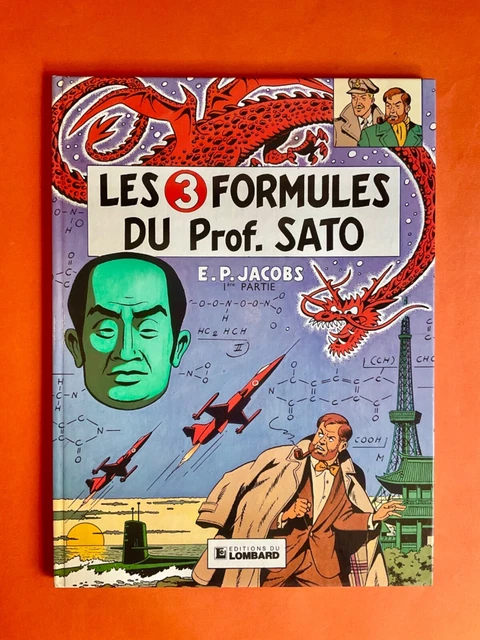 Jacobs Blake Und Mortimer Die 3 Formeln Der Prof.sato Ed 1982 Lombard