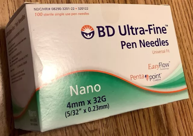 3 Boxes….BRAND NEW BD Nano Ultra-Fine 4mm x 32G 100ct box…L@@@K!!!!