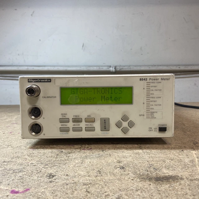 Giga-tronics 8542 Dual Channel Universal Power Meter UNTESTED