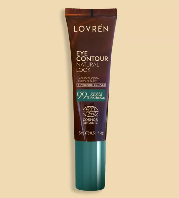 Lovren Contorno Occhi Natural Look anti age con acido ialuronico olio jojoba ...