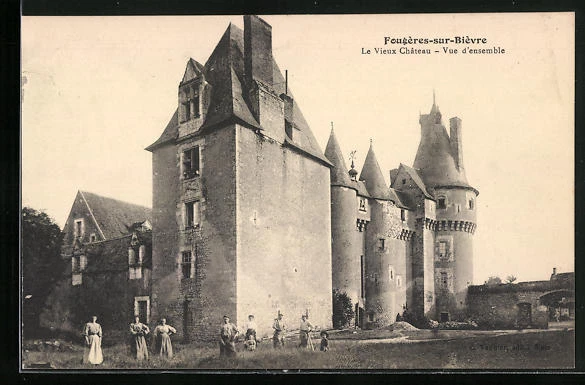 CPA FOUGÈRES-SUR-BIÈVRE, LE Vieux Chateau, Vue d´ensemble EUR 5,00