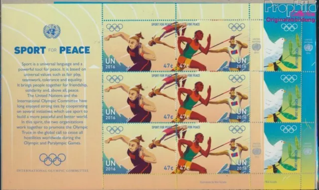 Briefmarken UNO - New York 2016 Mi 1538Klb-1541Klb 2 Kleinbogen (kompl.Aus(96248