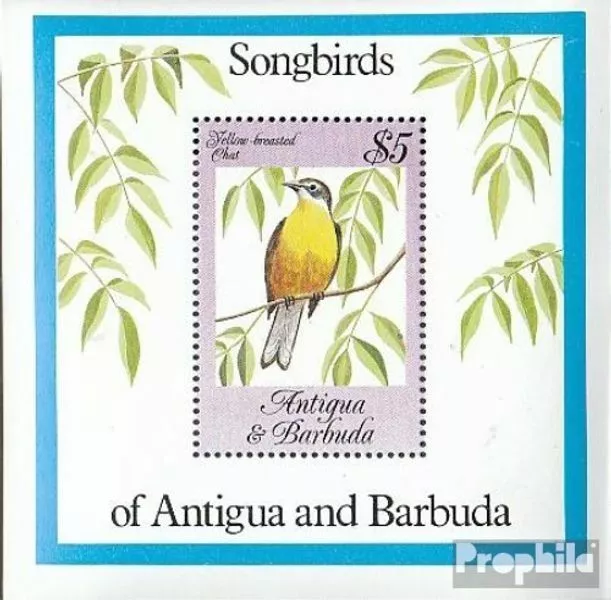 Antigua und Barbuda Block81 (kompl.Ausg.) postfrisch 1984 Singvögel