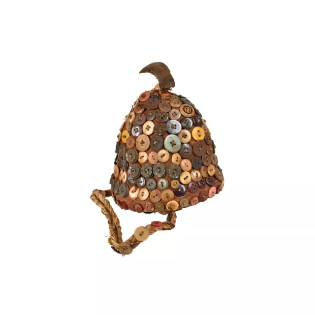 Lega Hat Buttons on Basketry Bwami Society Congo