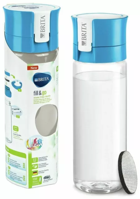 Brita Water Bottle Fill&Go Filter With 1 Microdisc Water Filtration Vital E5