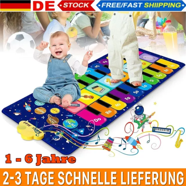 Geschenke Kinder Klaviermatte Musikmatte Spielzeug Ab 1 Jahr Musik Tanzmatte DE~
