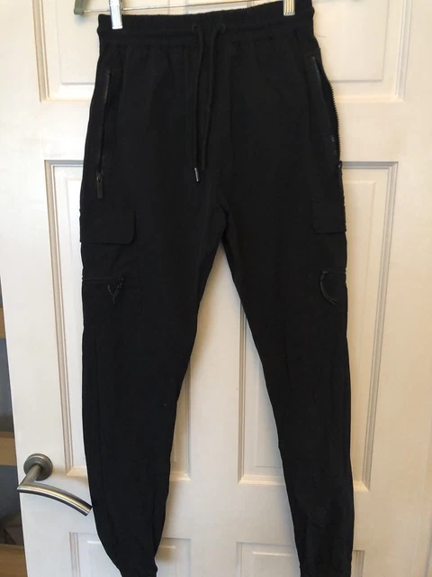 Supply & Demand Black Cargo Trousers Size XS