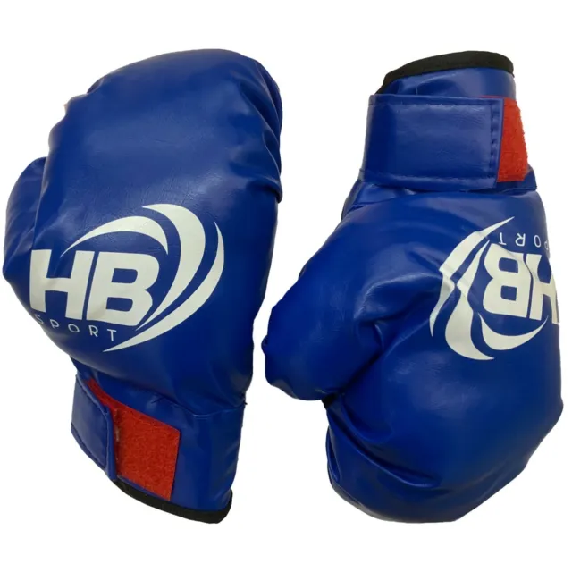 Set Entraînement Paire De Gant Coloré De Boxe Pour Enfants Bleu 06659