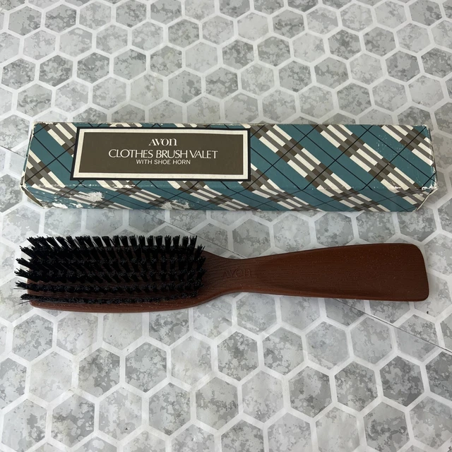 Vintage Avon Clothes Lint Brush Valet with Shoe Horn New Old Stock In box