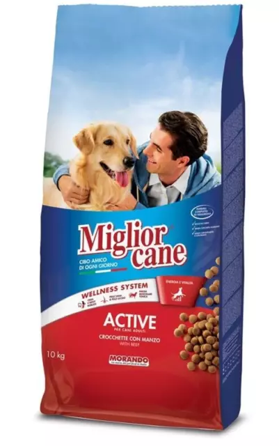 Meilleur Chien Active Boeuf 10Kg Croquettes Nourriture Sec Pour