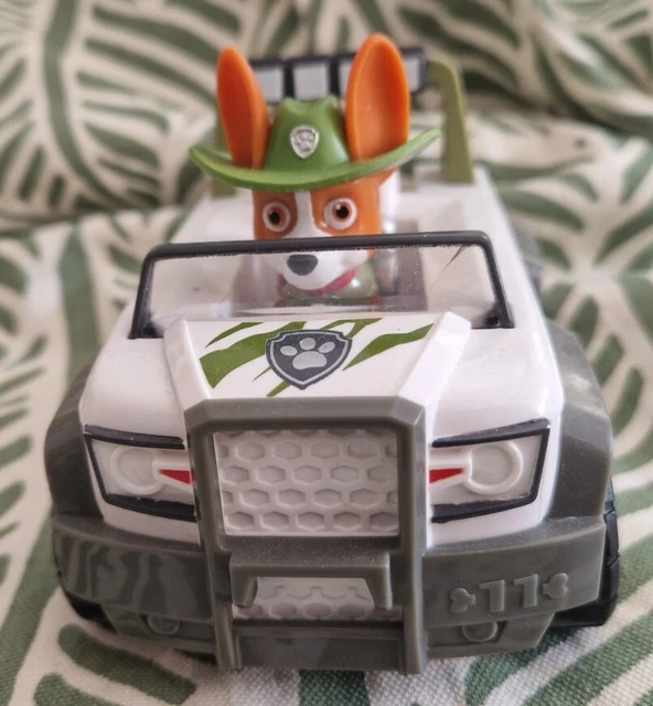 PAW PATROL, TRACKER'S Jungle Jeep Car With Tracker Figure Vgc £4.99 ...