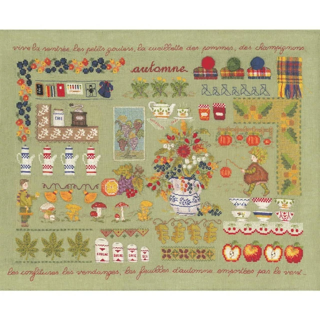 Le Poules. Kit broderie point de croix. Le Bonheur des Dames. Référence
