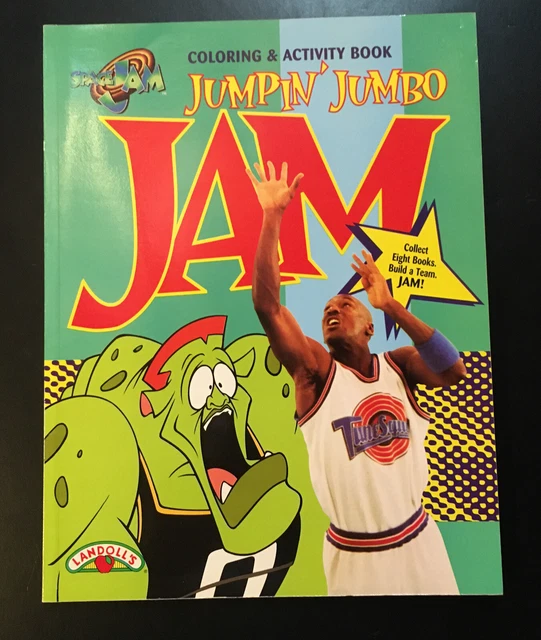 VINTAGE NEW 1996 Jumpin Jumbo Space Jam Coloring & Activity Book