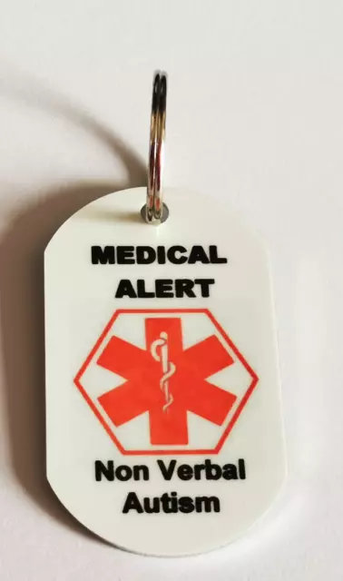 Medical Alert Keyring for Non Verbal Autism