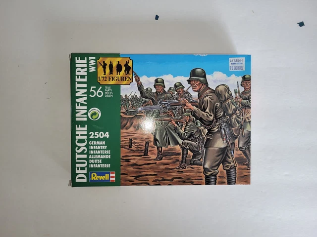 REVELL AIRFIX COMPATIBLE 1 72 Scale 2504 WW1 German Infantry 13 79 revell-airfix-compatible-1-72-scale-2504-ww1-german-infantry-13-79