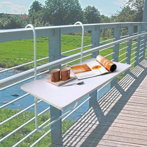 Table de Balcon Pliable Table Pliante Table de Rampe Hydrofuge