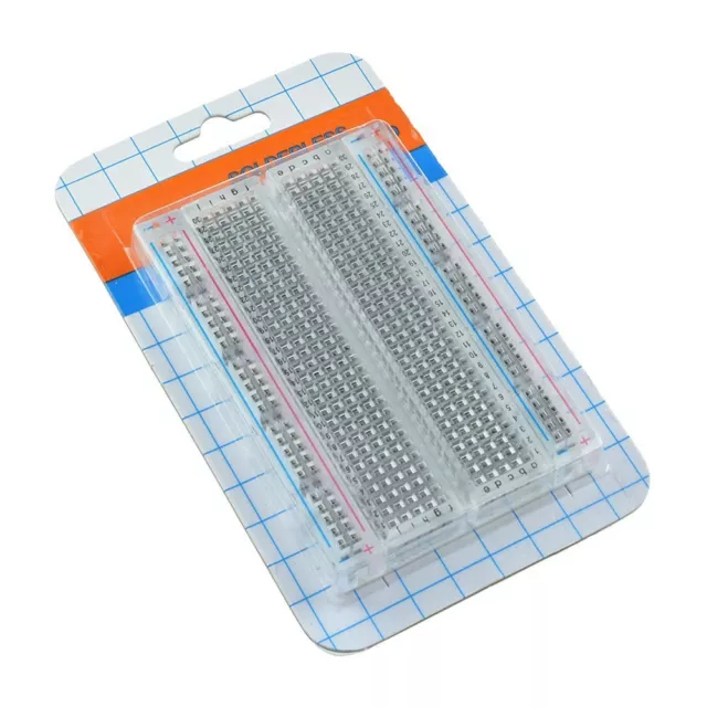 1/2/5/10 PCS Mini Universal Clear Solderless Breadboard 400 Contacts Tie-points