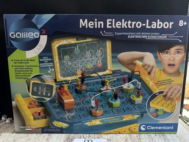 Clementoni Galileo 59292 Mein Elektro-Labor Experimentierkasten Bausatz Neu