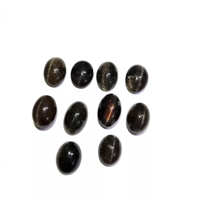 Natural Spectrolite Diopside Oval Cabochon Gemstone 10 Pcs 10 13-10 15 MM 67 CT