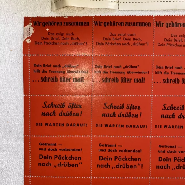 Reklamemarken BRD DDR Propaganda Vignette Briefe Pakete Päckchen nach ….. 3