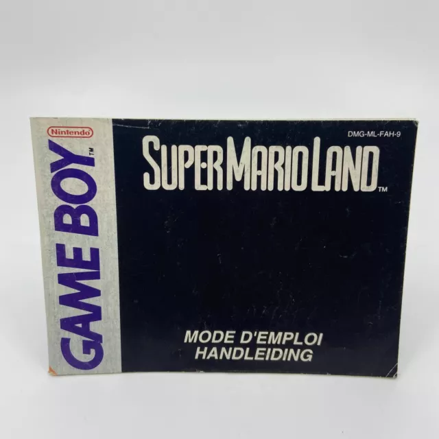 Notice Nintendo Game Boy GB Super Mario Land - Version FAH