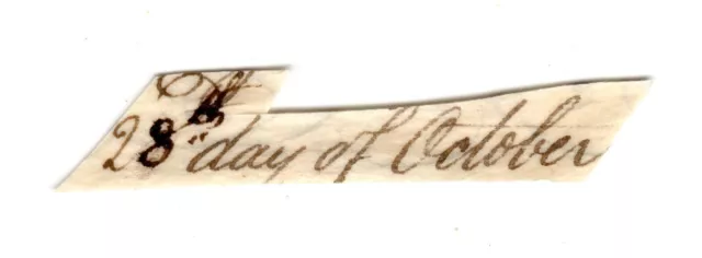 Timothy Matlack - Orig. Autograph Clip - Scribe of Declaration of Independence