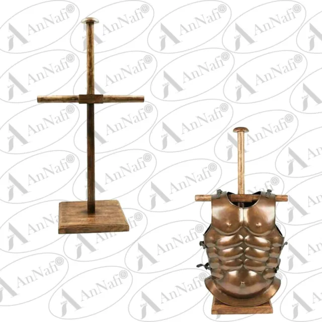 WOOD HELMET STAND For Medieval Armour Helmets Wooden Display Post Black  Finish $62.37 - PicClick AU