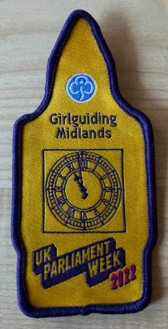 Girlguiding Midlands "UK Parliament Week 2022" cloth badge