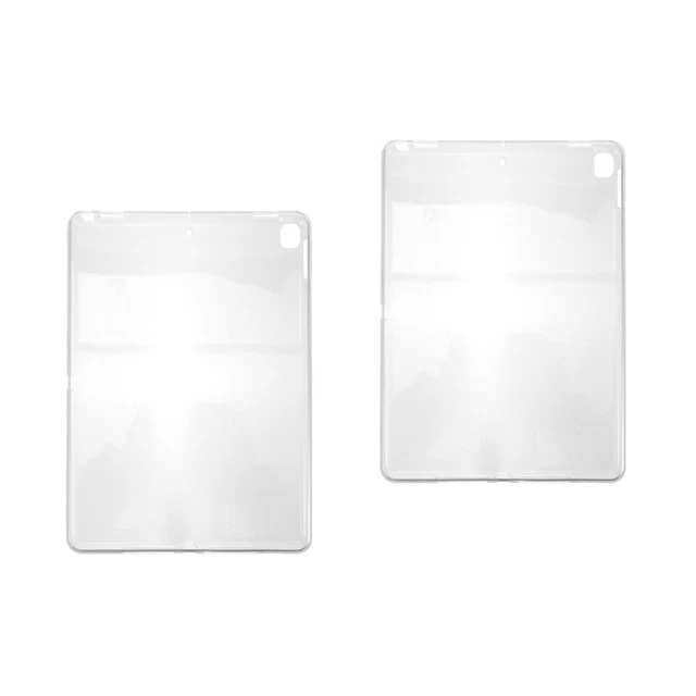 2 STÜCKE Tablet-Schale Kompatibel mit 10.2 2020/2019 ultradünner klare TPU-Fall