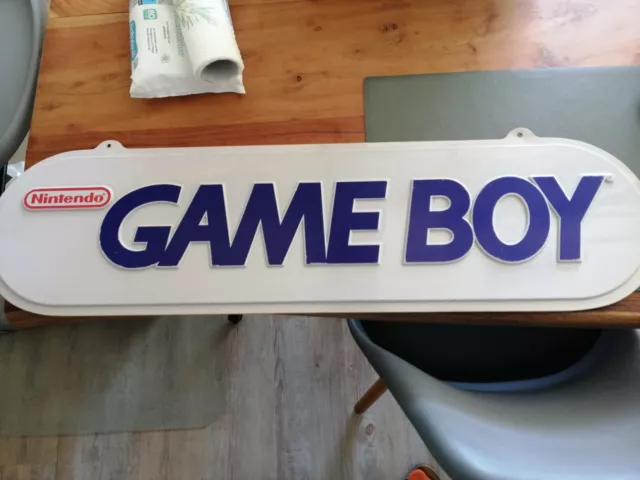 Nintendo Gameboy Schild Reklame Werbung Kiosk Aufsteller