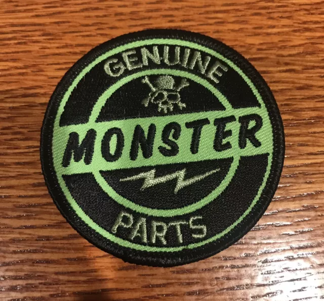 Genuine Monster Parts Embroidered Patch Frankenstein Horror Halloween Haunters