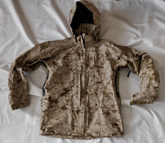 USMC Lightweight Exposure Gore-tex Jacket  Desert MARPAT Coat SMALL REGULAR