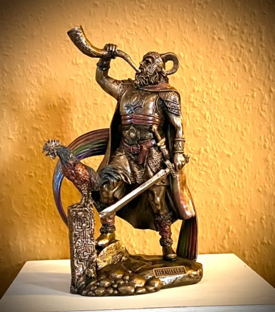 Heimdall Germanischer Gott Figur Wikinger Dekoration Statuen Veronese  Bronziert