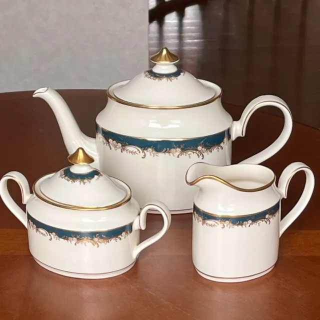 Minton Grosvenor Teapot Creamer Sugar Pot Set