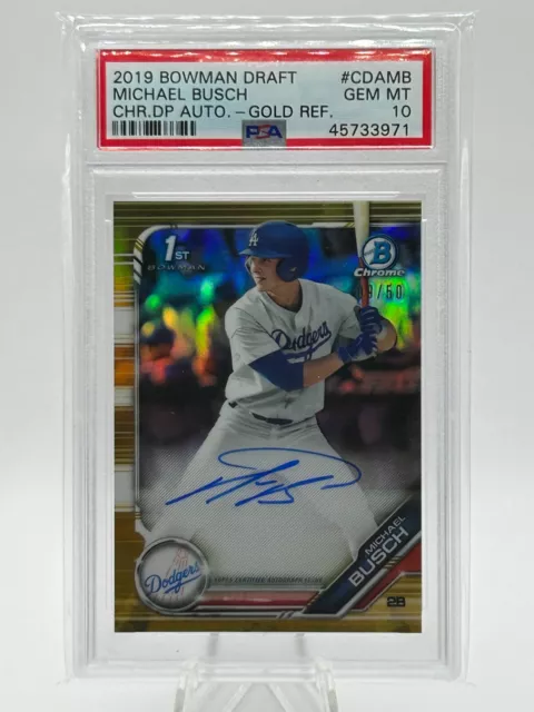 Michael Busch Bowman Chrome Auto Psa 10 FOR SALE! - PicClick