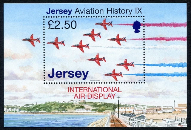 JERSEY BLOCK 2007 Aviation History IX International Air Display MNH aXF ...