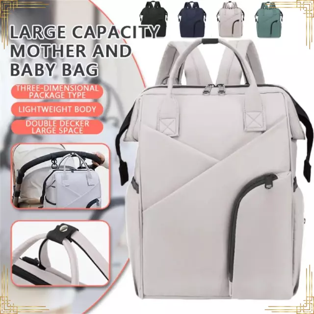 Diaper Backpack BAG Stylish Waterproof Large Capacity Mommy Baby Stroller WOMEN