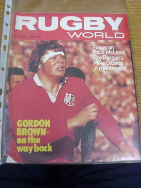 Oct-78 Rugby World Magazine: Volume 18 Number 10 - Gordon Brown (British Lions)