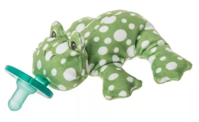 WubbaNub Fizzy Frog Baby Infant Pacifier Binkie Soft Stuffed Animal Soother