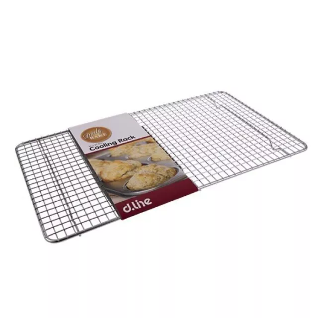 Cooling Rack Daily Bake Cake Biscuit Baking Tray Rack Space Saving - 46 x 25.5cm